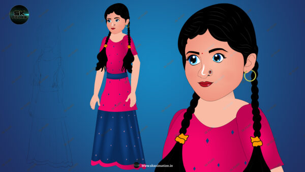 Little Girl Professional Character