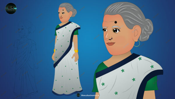 Old Women Professional Character