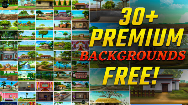 30 Premium Village Backgrounds Bundle! (FREE!)