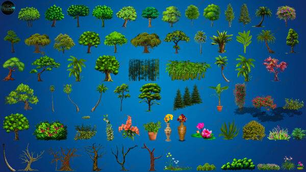 70 PSD Tree Set – PSD Files
