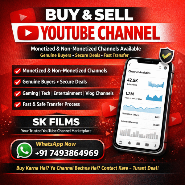 BUY & SELL YOUTUBE CHANNEL